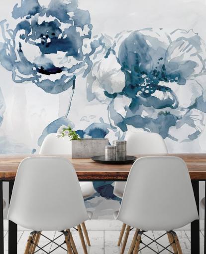 Papier peint Blue Roses Papier peint Blue Roses