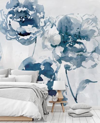 Papier peint Blue Roses Papier peint Blue Roses