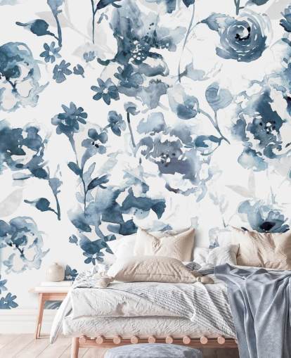 Papier peint Indigo Garden