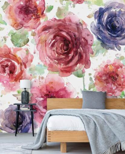 Pink and Purple Flower Wallpaper