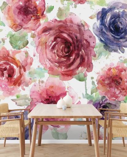 Pink and Purple Flower Wallpaper