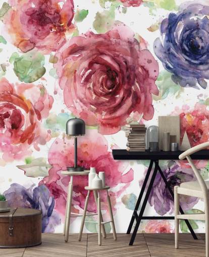 Pink and Purple Flower Wallpaper