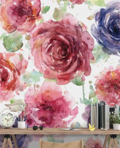 Pink and Purple Flower Wallpaper