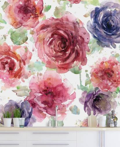 Pink and Purple Flower Wallpaper