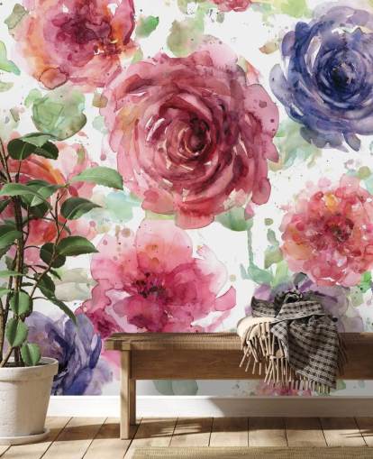 Pink and Purple Flower Wallpaper