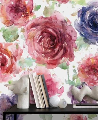 Pink and Purple Flower Wallpaper