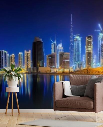 blue toned dubai city wallpaper blue toned dubai city wallpaper