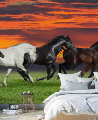 Horses Running Wallpaper