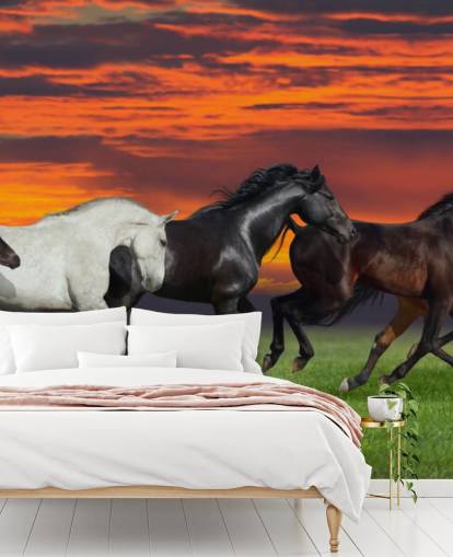Horses Running Wallpaper