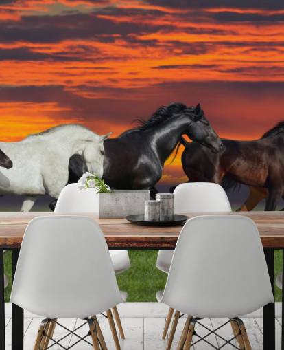 Horses Running Wallpaper
