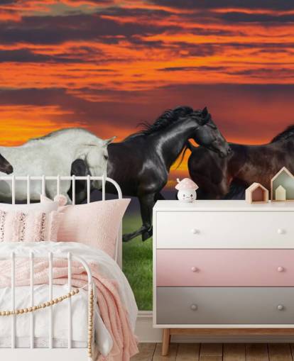 Horses Running Wallpaper