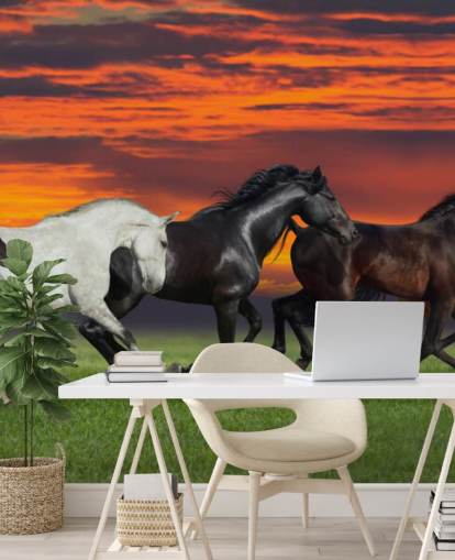 Horses Running Wallpaper
