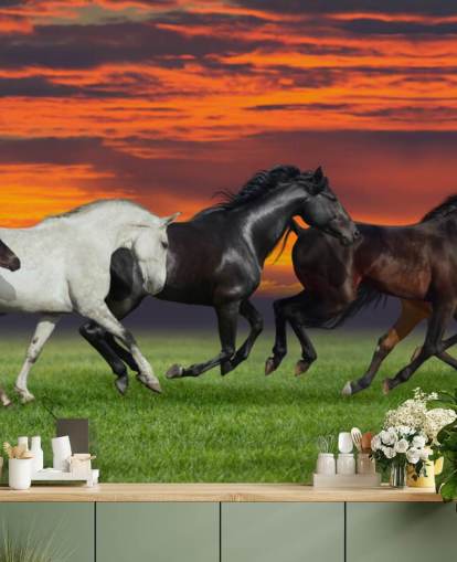 Horses Running Wallpaper