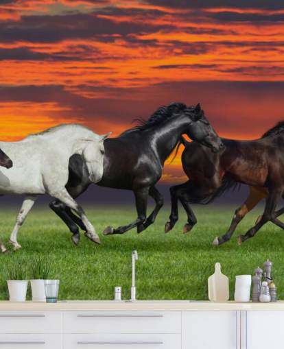 Horses Running Wallpaper