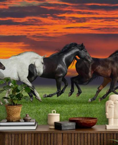 Horses Running Wallpaper