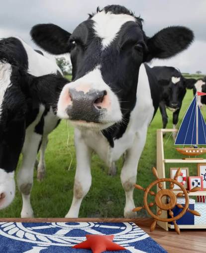 Close Up of Cows Wallpaper