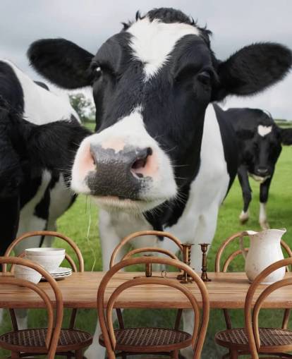 Papel de Parede Close Up of Cows Papel de Parede Close Up of Cows
