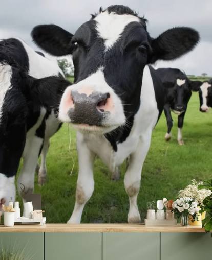 Close Up of Cows Wallpaper