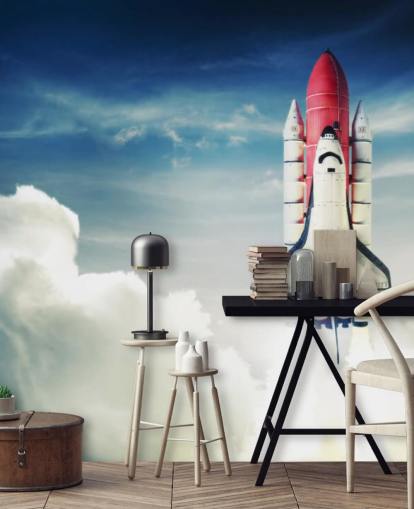 Mural de pared Transbordador espacial contra cielo claro