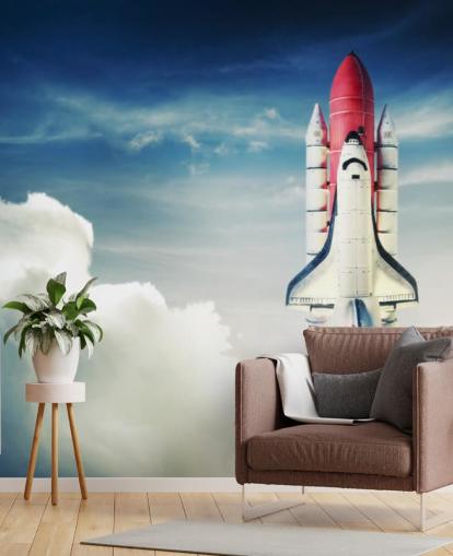 Mural de pared Transbordador espacial contra cielo claro