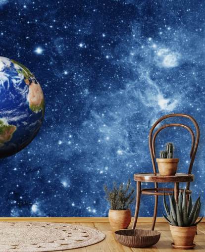 Mural Planeta Tierra en el espacio Mural Planeta Tierra en el espacio