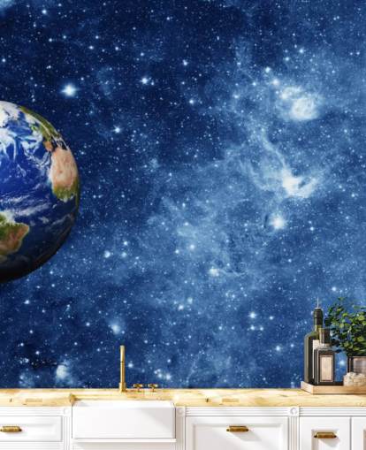 Planet Earth in Space Mural