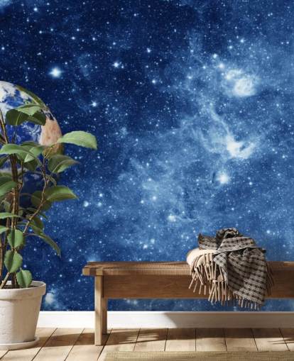 Planet Earth in Space Mural