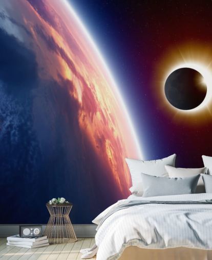 Sun Eclipse Wall Mural