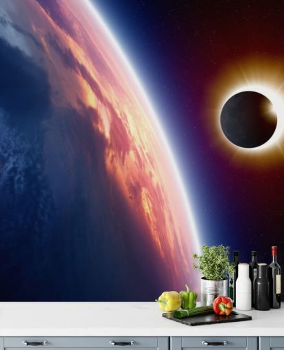 Sun Eclipse Wall Mural