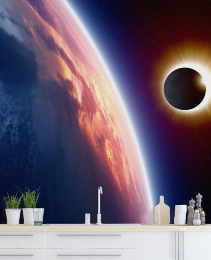 Sol Eclipse Väggmålning