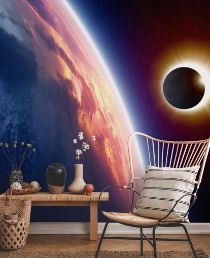 Sun Eclipse Wall Mural