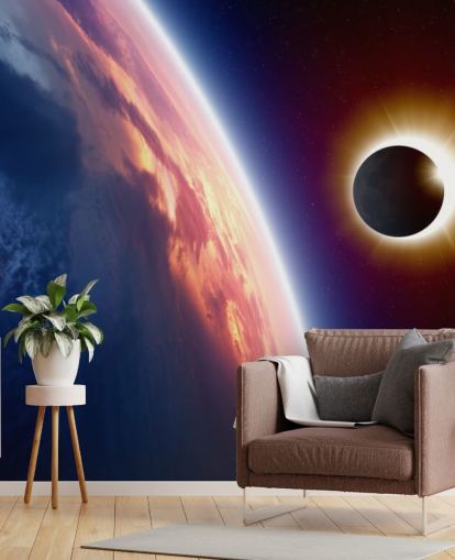 Sun Eclipse Wall Mural