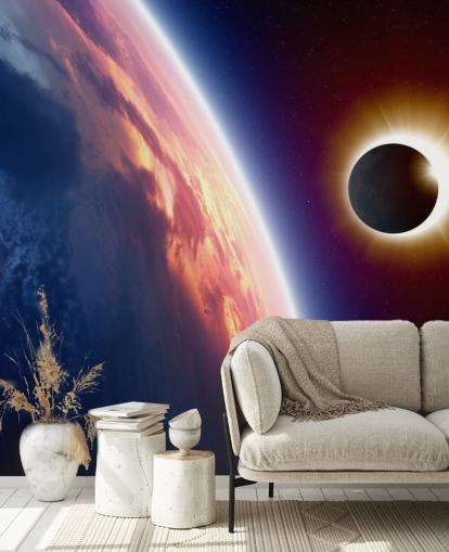 Sun Eclipse Wall Mural