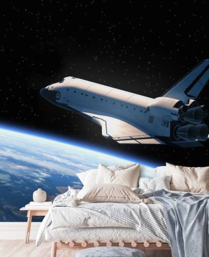 Space Shuttle Orbiting Earth Wallpaper
