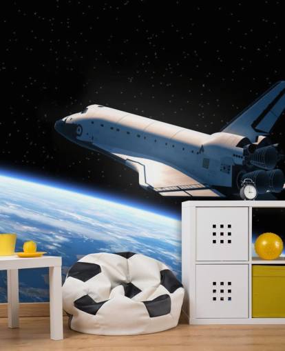 Papier peint de la navette spatiale en orbite terrestre Papier peint de la navette spatiale en orbite terrestre