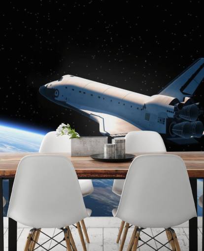 Space Shuttle Orbiting Earth Wallpaper