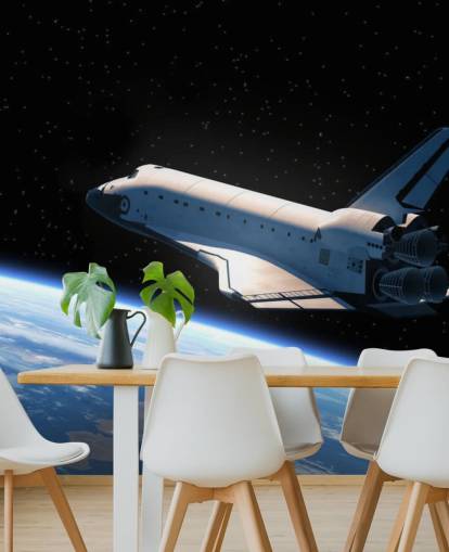 Space Shuttle Orbiting Earth Wallpaper