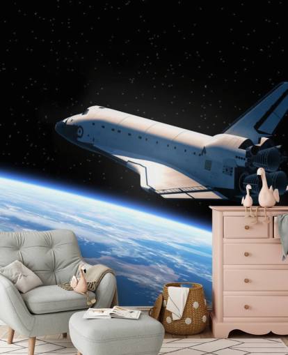 Papel de Parede Space Shuttle Orbiting Earth