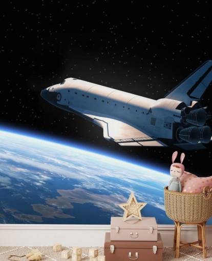 Papel de Parede Space Shuttle Orbiting Earth