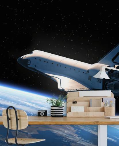 Space Shuttle Orbiting Earth Wallpaper