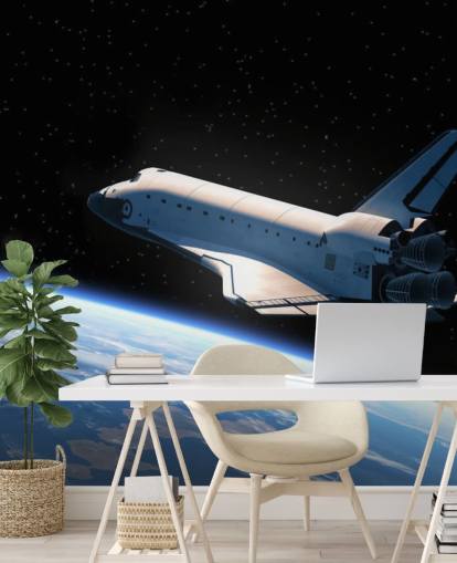 Space Shuttle Orbiting Earth Wallpaper