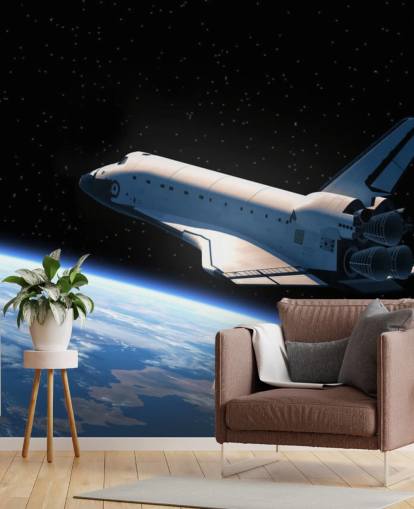 Space Shuttle Orbiting Earth Wallpaper