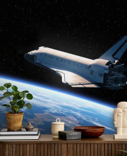 Space Shuttle Orbiting Earth Wallpaper