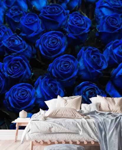 Electric Blue Roses Wallpaper