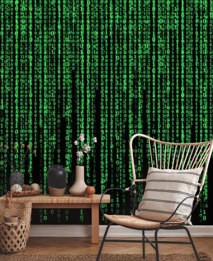 Fondo de pantalla de codificación y números verdes Fondo de pantalla de codificación y números verdes