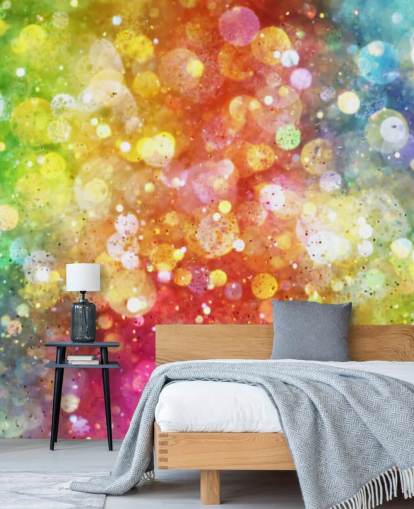 Rainbow av lys Bakgrunn Mural Rainbow av lys Bakgrunn Mural