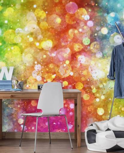 Rainbow of Lights Wallpaper Mural 