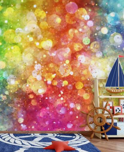 Rainbow of Lights Wallpaper Mural 