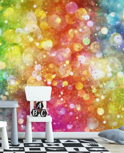 Rainbow of Lights Wallpaper Mural 