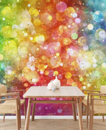 Rainbow of Lights Wallpaper Mural 